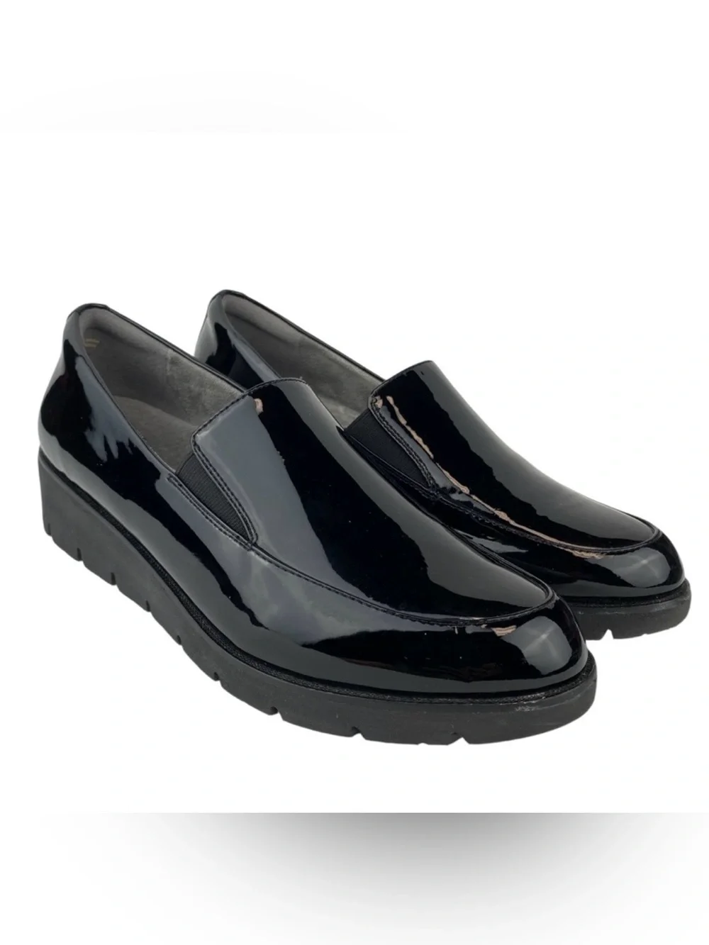 Earth Patent Leather Black Loafers Zurich Bern Shoes Women’s Size 11